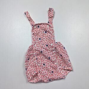 Vintage Lily Kids Sunsuit Baby Size 9m Red Sailboat Anchor Nautical